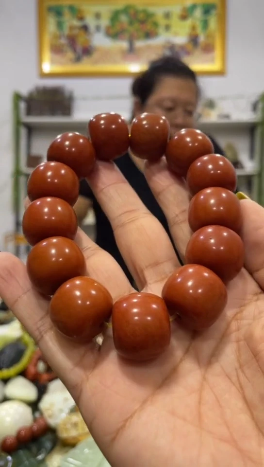 未镶嵌岫玉手串