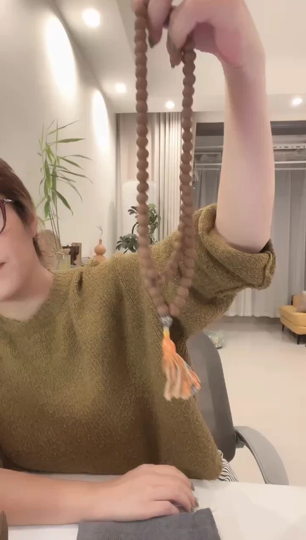 泥塑平安香 1.0素珠108颗