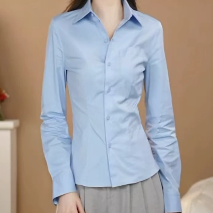 AMASS/阿玛施春夏款简约舒适衬衣极简显瘦风衬衫上衣外套女530022