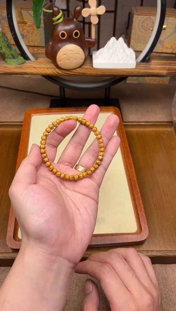 手串紫金鼠6*5纯肉实心