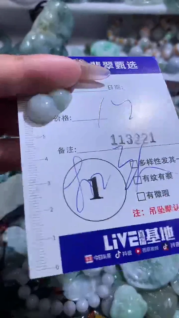 吊坠(不含链)未镶嵌翡翠113221