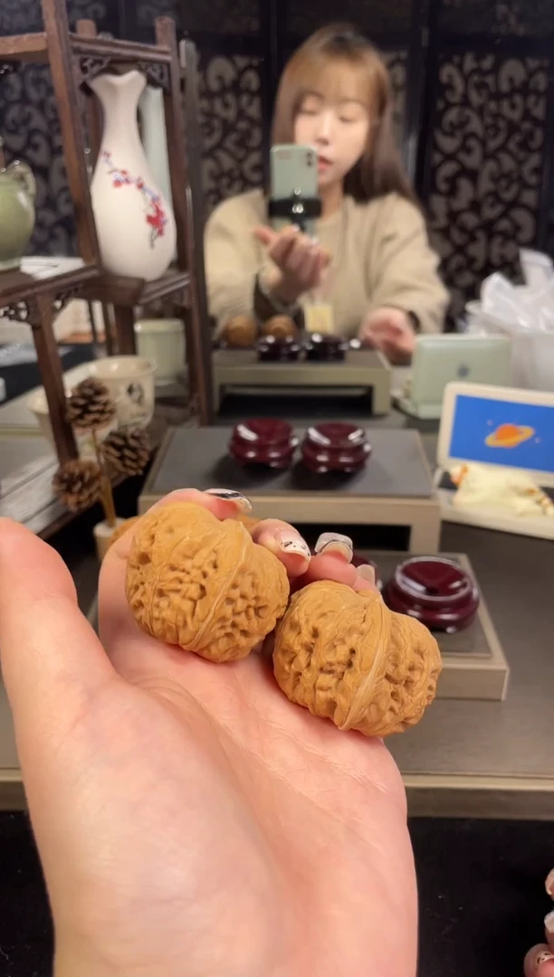 【闪购商品】文玩核桃把件平谷元宝42尺-5