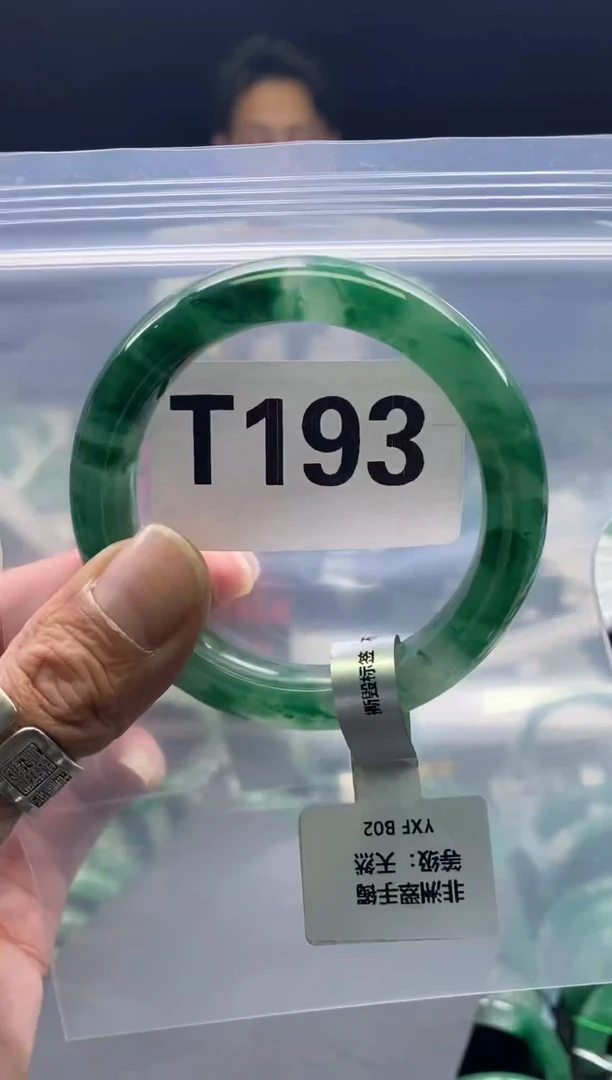 未镶嵌手镯石英质玉（非洲翠）54圈口T193