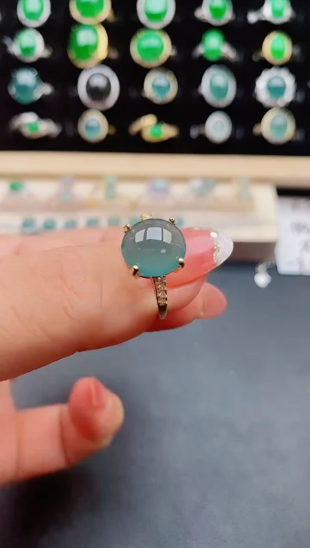 【闪购商品】翡翠戒指银S925镶嵌805500