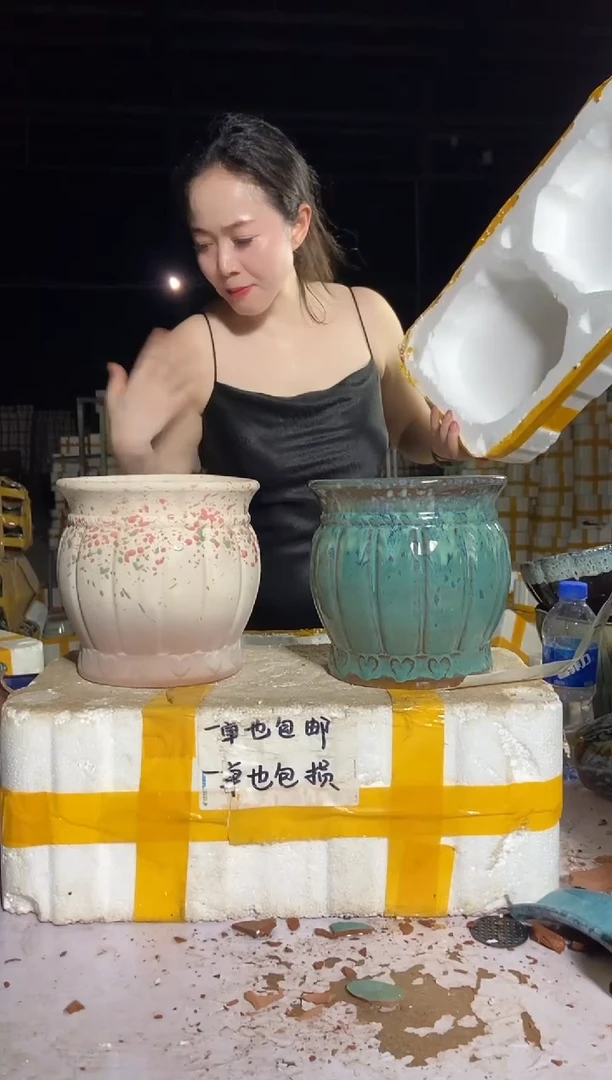 宜兴紫砂粗陶花盆18/19