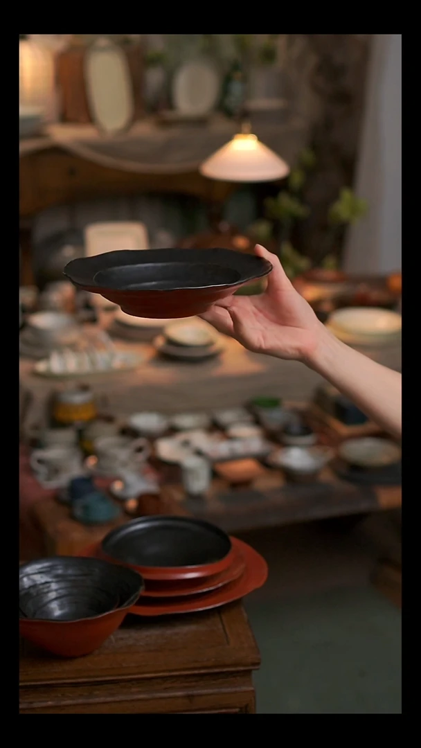 陶听溪陶瓷工作室  深盘1 个