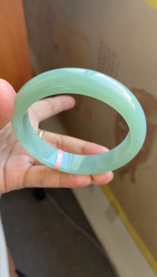 未镶嵌手镯翡翠（高货 毕业款）老坑宽版厚装宝石蓝月谷26号