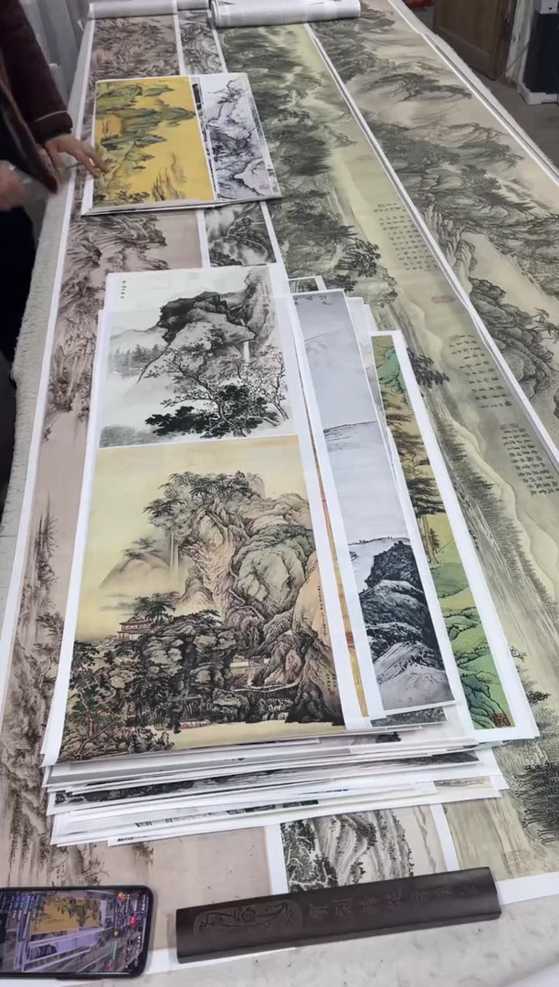 40  陈少梅山水 微喷复刻