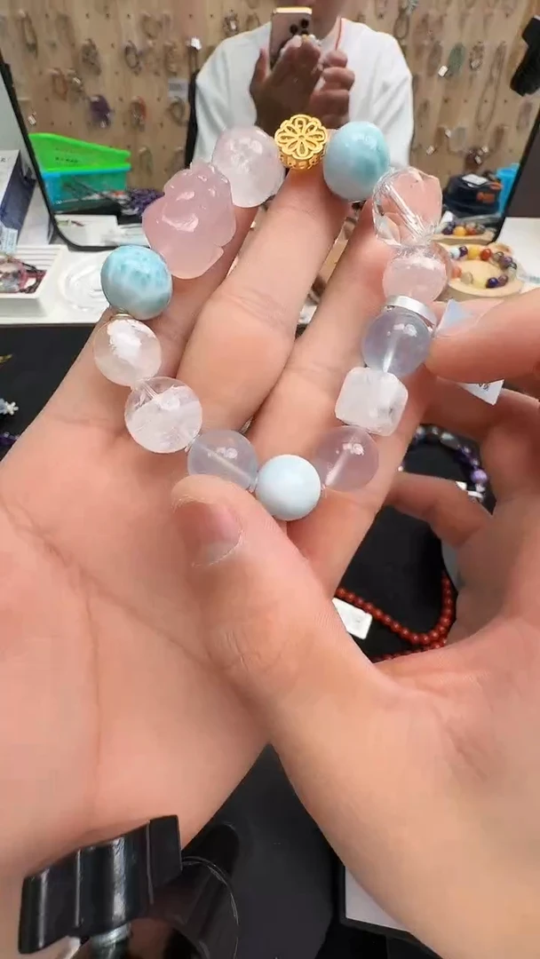 银S925镶嵌手链水晶村1769 约12mm