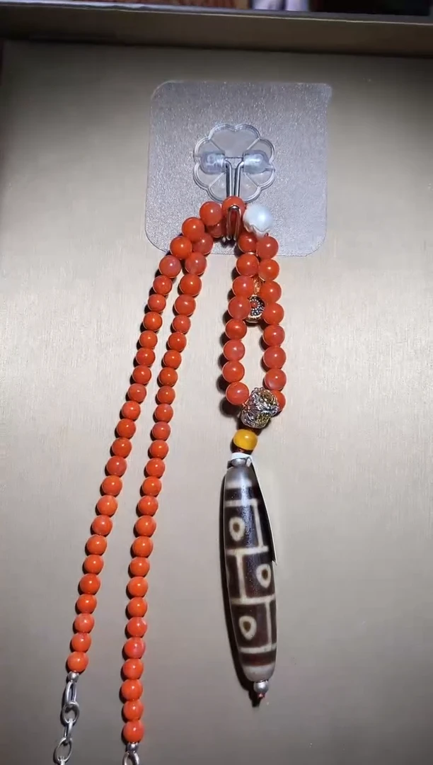 【闪购商品】玛瑙/玉髓颈饰未镶嵌X10172九眼项链