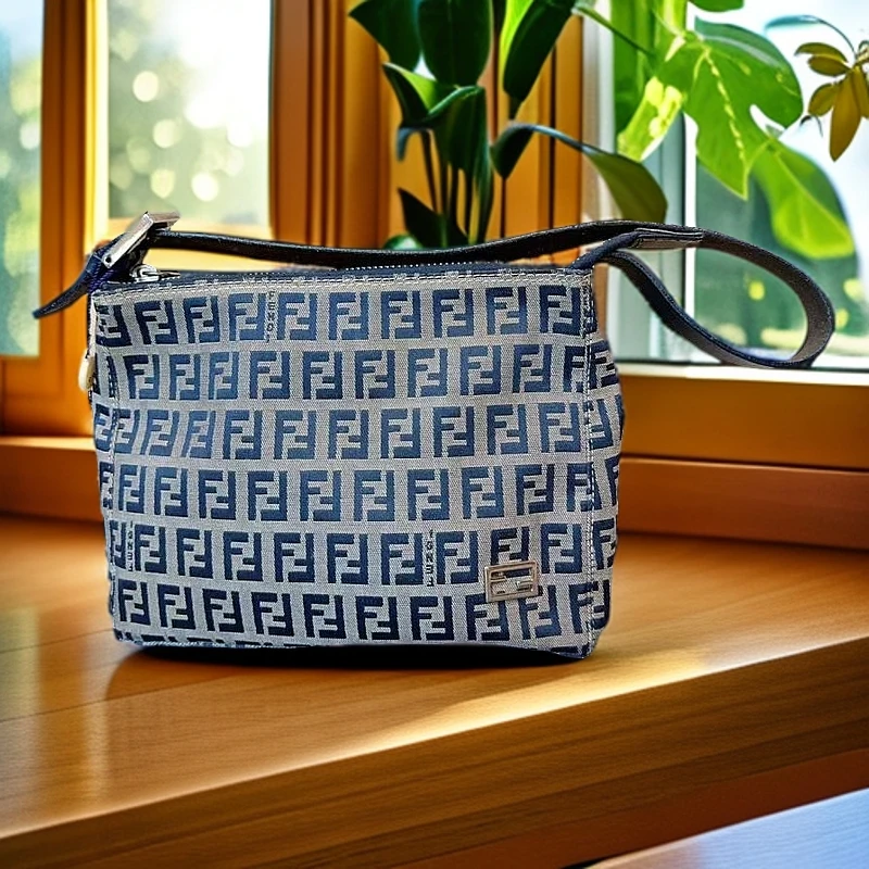 95新 FENDI/芬迪  老花手提包 1216 6772