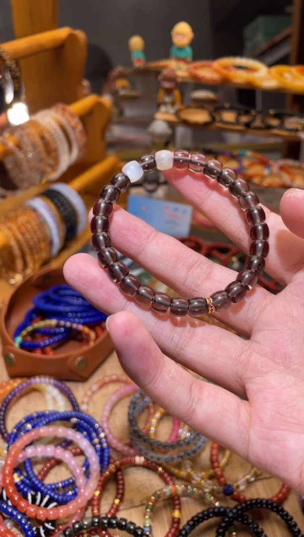 玛瑙/玉髓手串未镶嵌冰耀玛瑙手串