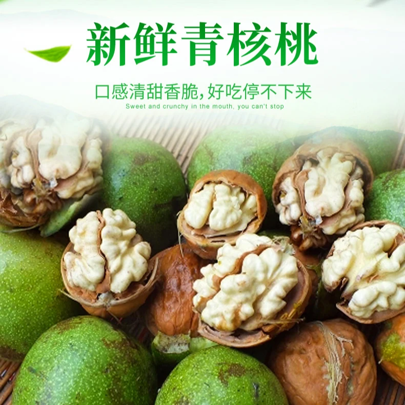 B【带青皮新鲜嫩核桃】大凉山高山老树核桃不油不腻生吃凉拌做菜
