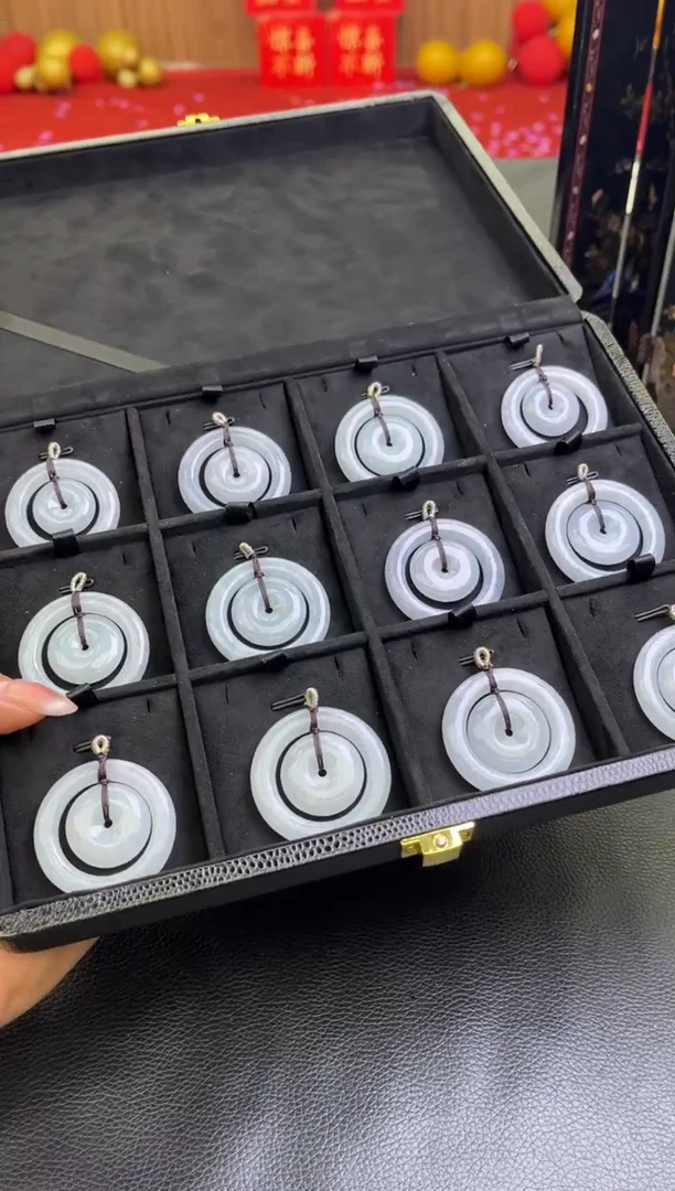 翡翠未镶嵌颈饰B249多样性发一件/配绳子