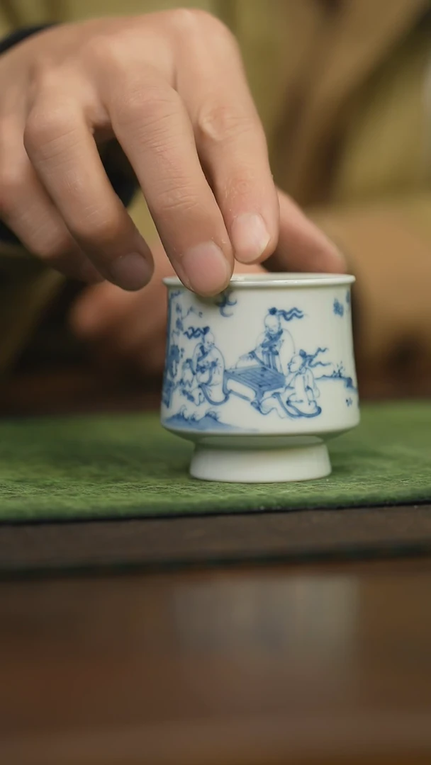 【闪购商品】杯柴窑青花破价福利