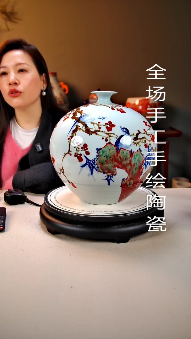 摆件陶景德镇手绘陶瓷42