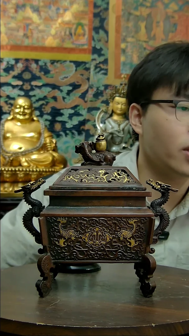 铜像造像收藏炉子
