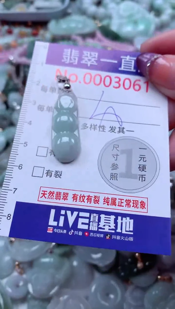 翡翠未镶嵌吊坠(不含链)3061