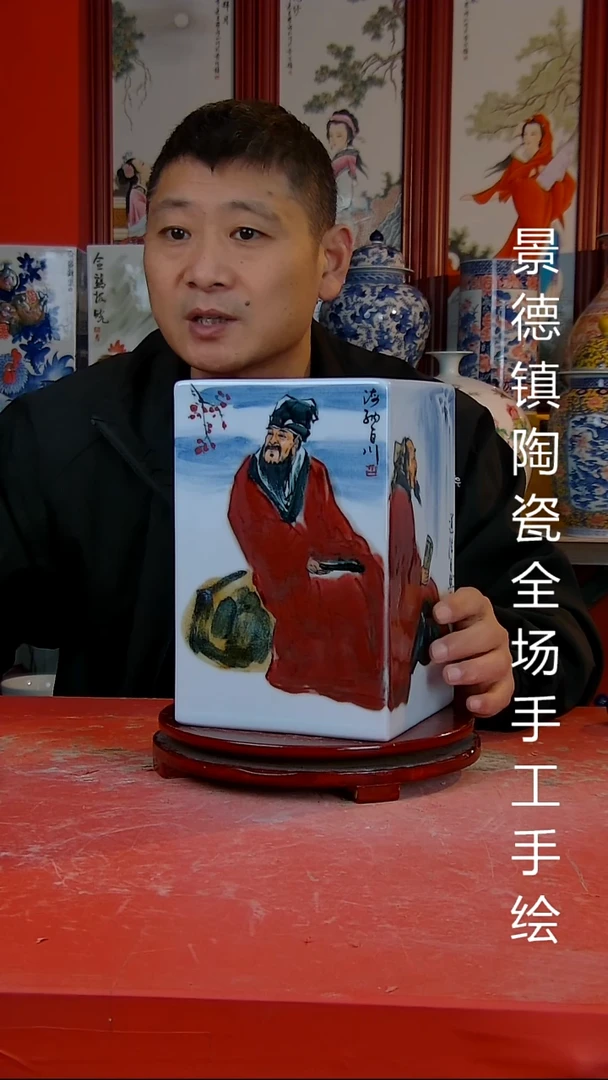 摆件陶景德镇陶瓷 全场手工手绘