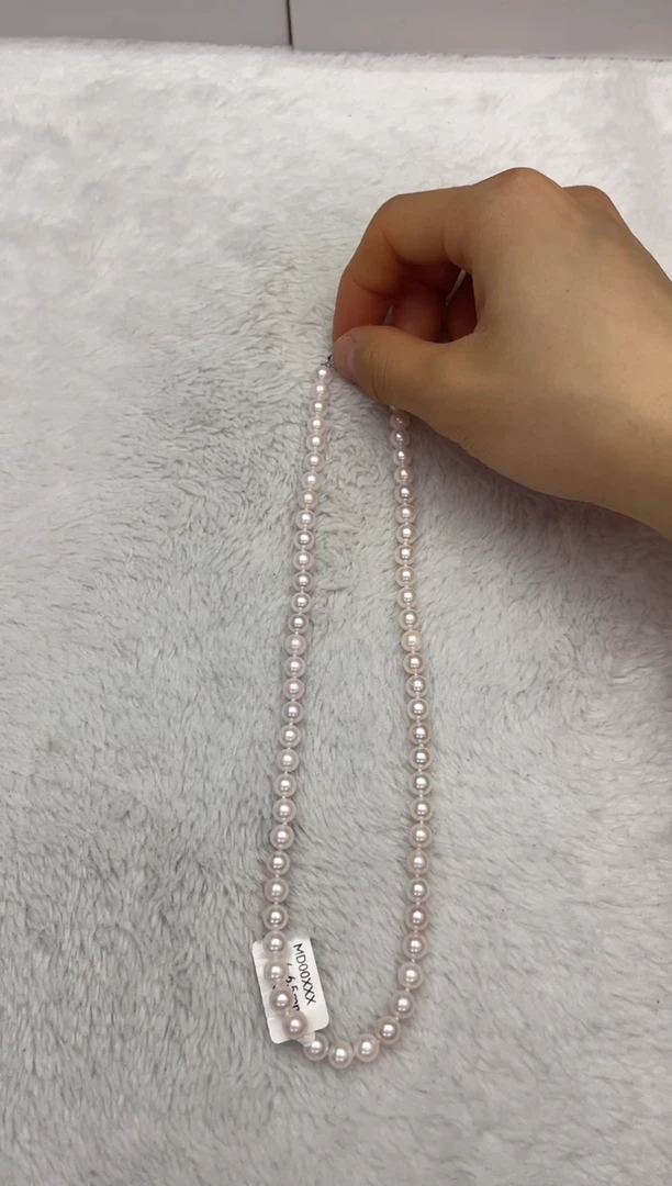 【闪购商品】海水珍珠项链银S925镶嵌AK6-6.5mm（多样性发一）