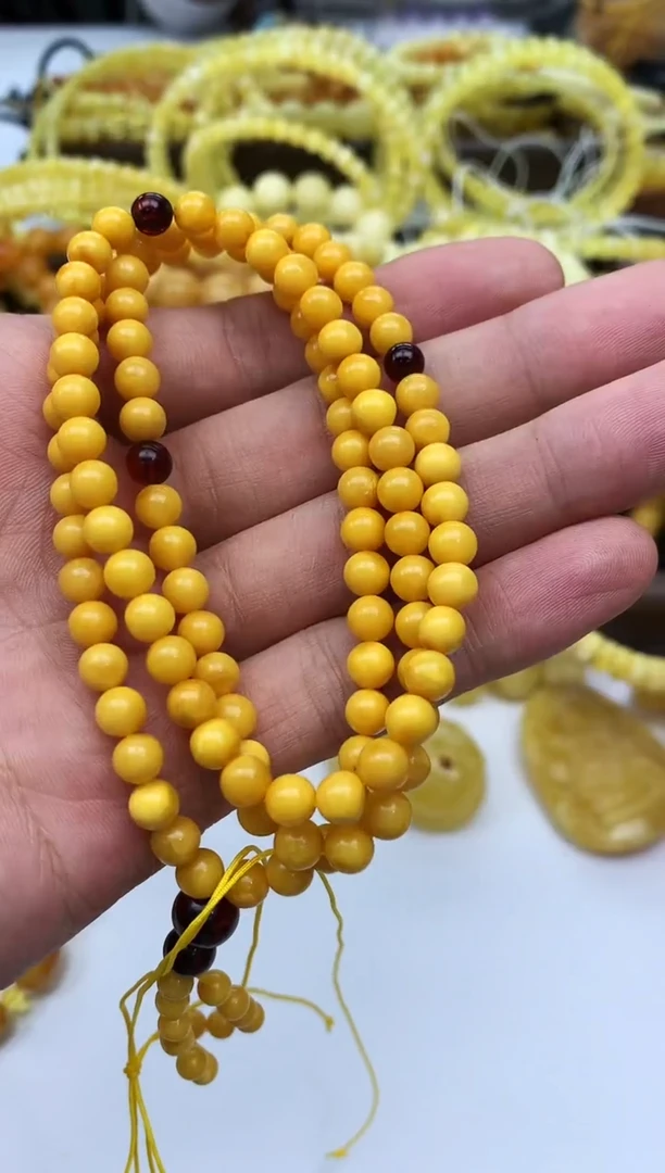 裸石蜜蜡未镶嵌链子