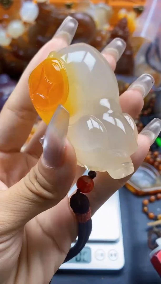 玛瑙/玉髓挂件未镶嵌风*ll