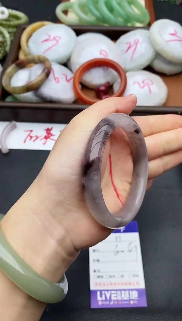 未镶嵌手镯石英质玉53+60/61