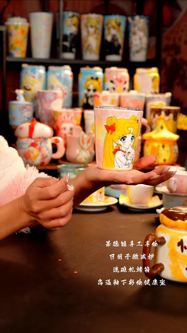 景德镇全手工手绘杯杯