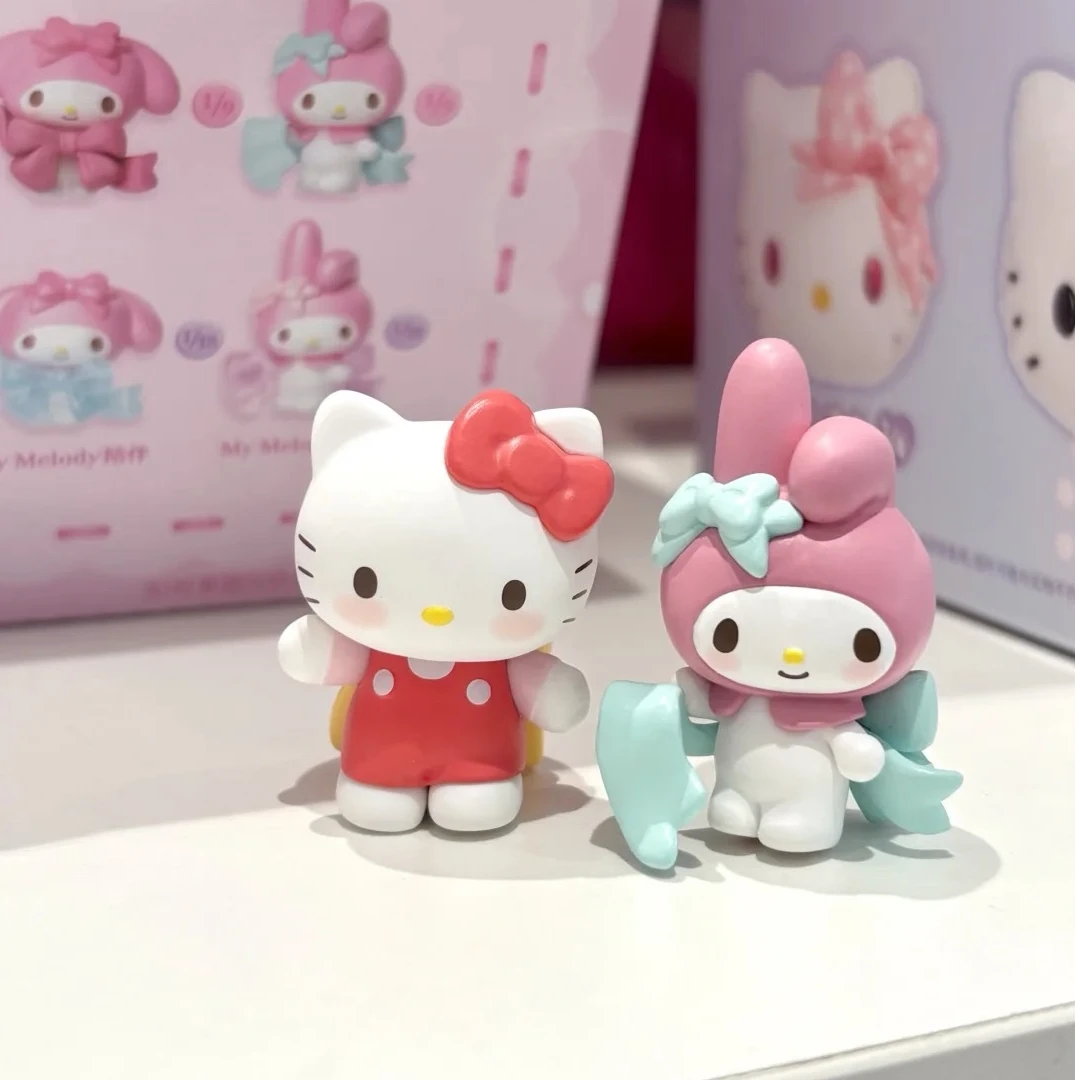 三丽鸥正版爱意蝴蝶结系列盲盒萌趣豆潮玩手办