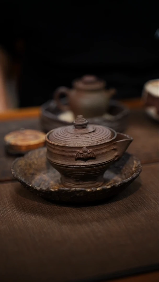 全手工制作  南蛮柴烧手抓宝瓶