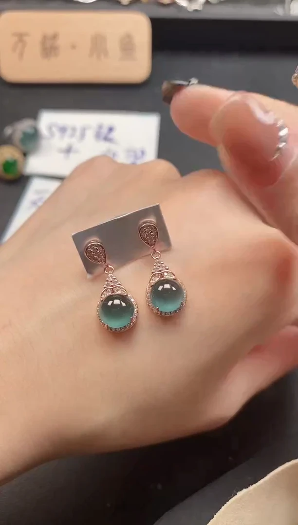 银S925镶嵌戒指翡翠51511