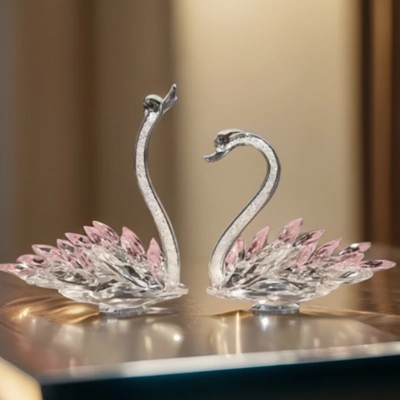 天鹅水晶摆件高档客厅装饰礼物 （专属）