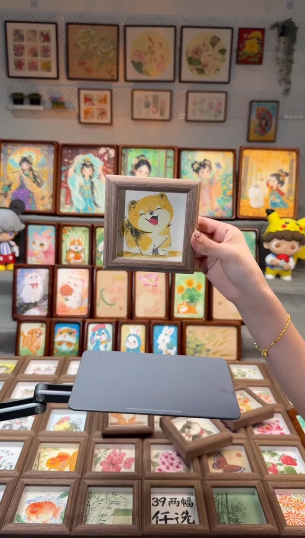 国画小柴犬 手绘国画11