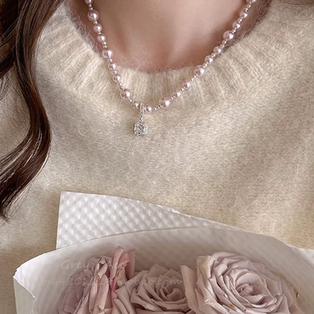 铜合金仿珍珠项链 柏7643时尚项链