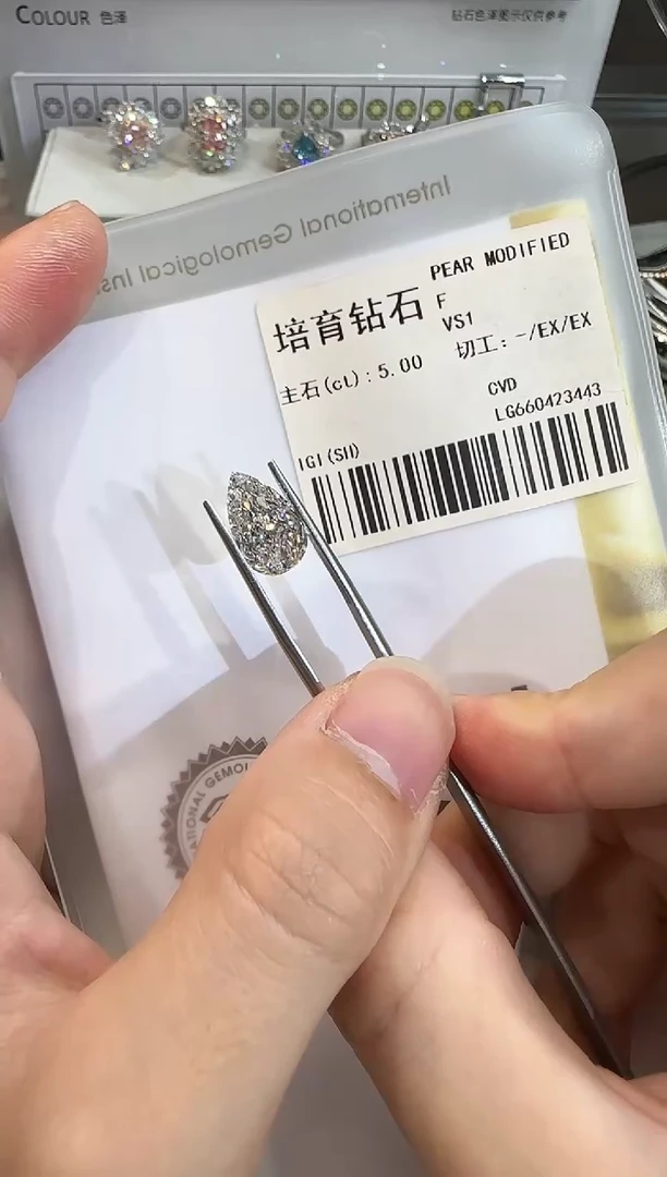 裸石实验室培育钻石@ 5ct 先鉴赏，再定制！