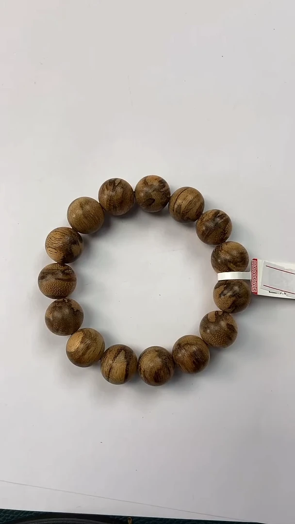 沉香手串咖*侠【老蒙】CG337 香港虎斑棋藏品天然野多样性发一