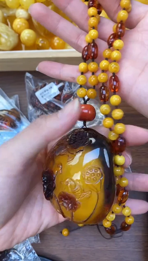 裸石琥珀未镶嵌天然琥珀蜜蜡