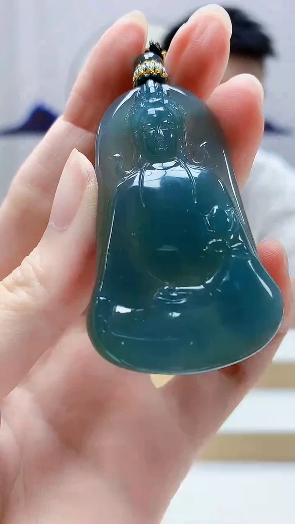 未镶嵌定制翡翠5028zm-毛货挂件97观音