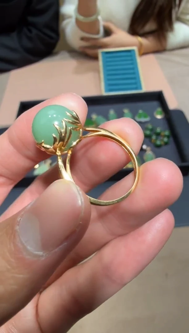 颈饰18K金镶嵌和田玉12.31淼淼多样性拍一发一 代购不退