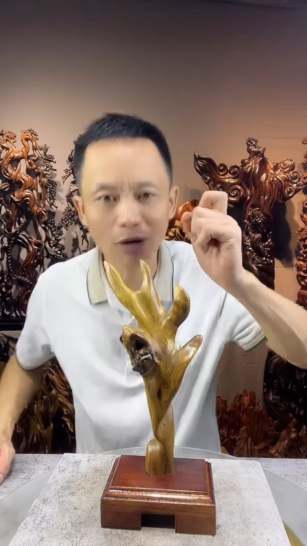 金丝楠宜****筑小叶桢楠随行摆件4