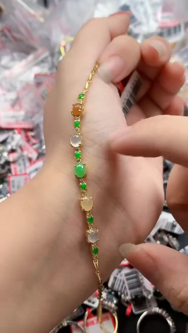 银S925镶嵌戒指翡翠天然A货缅甸翡翠