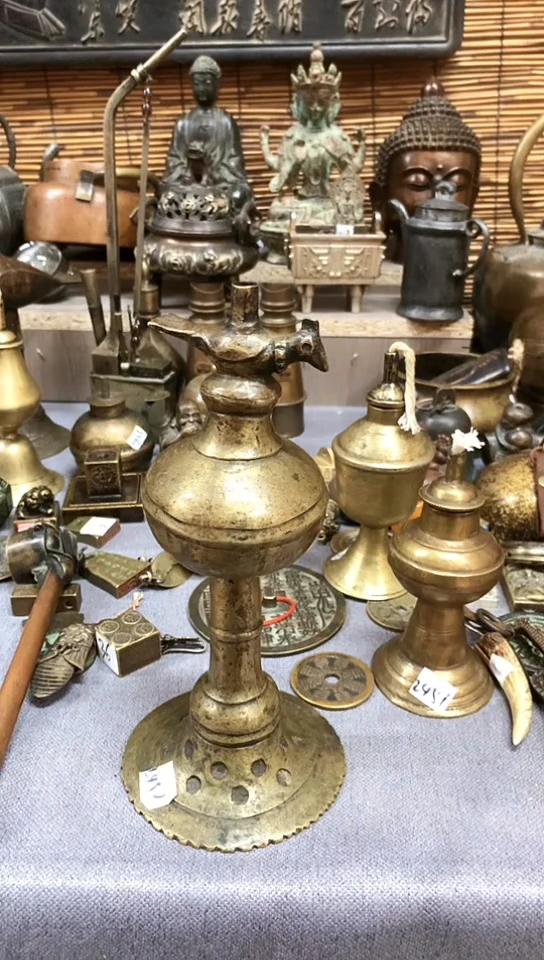 鸿兴工艺摆件把件油灯