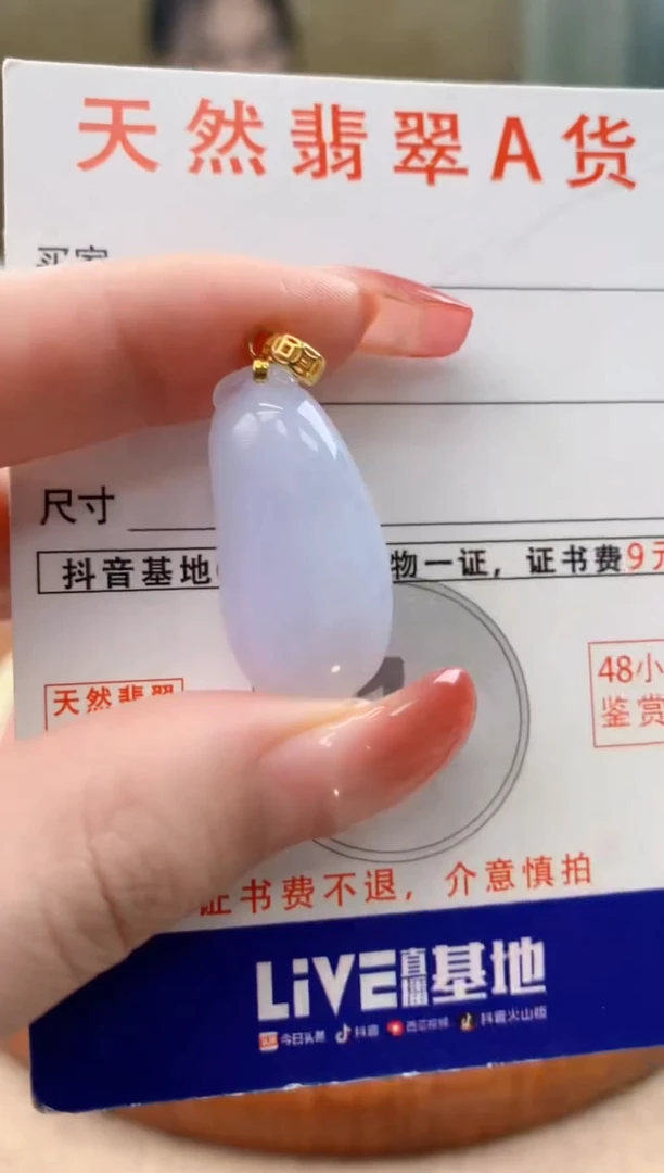 颈饰未镶嵌翡翠天然A货翡翠挂件