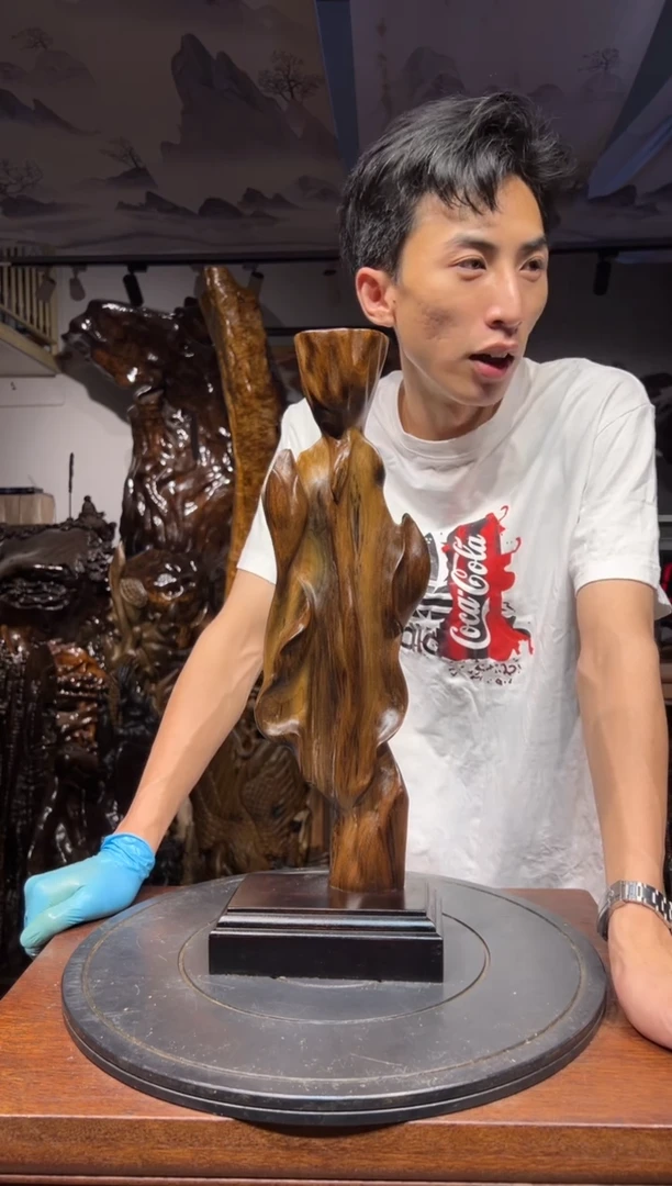 乌木类胡*平木质文玩艺术摆件