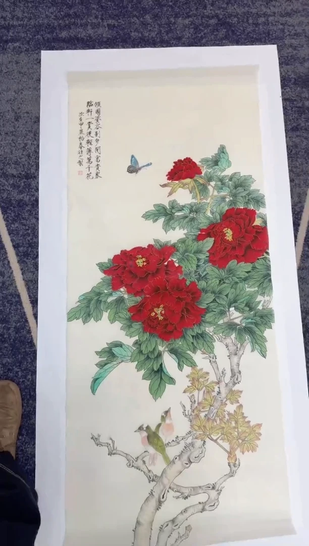 国画国画山水花鸟纯手绘