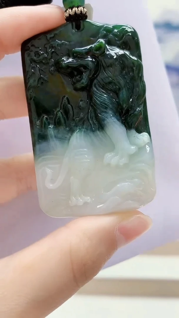 未镶嵌定制翡翠5167lr-毛货挂件14