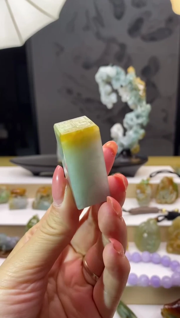 未镶嵌摆件翡翠翡翠印章