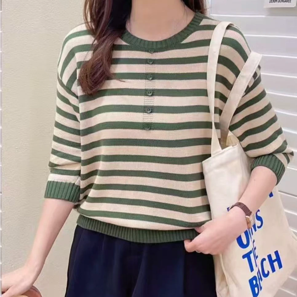 235#新款针织衫显瘦时尚百搭圆领11