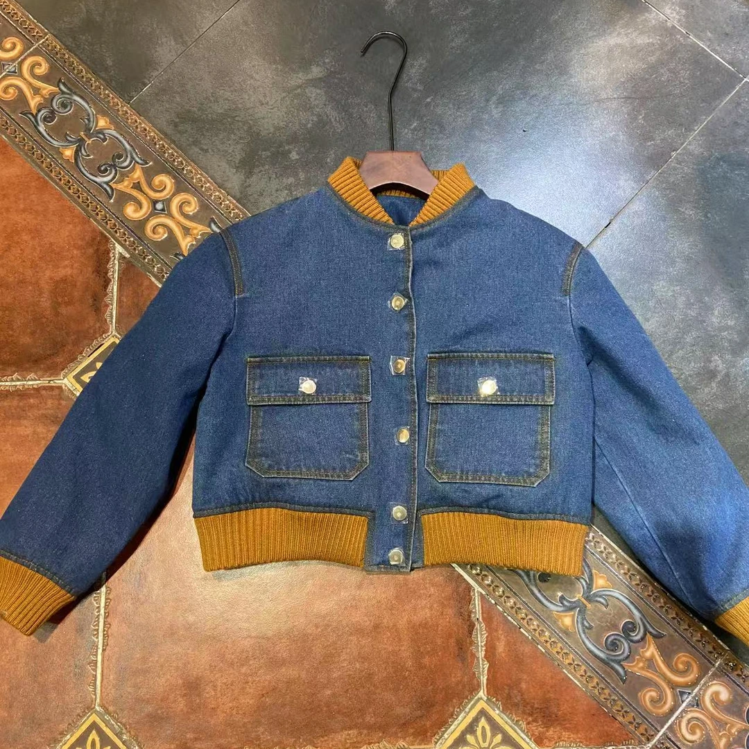 【CY】 83903-E 2024冬季新款时尚牛仔鹅绒服外套