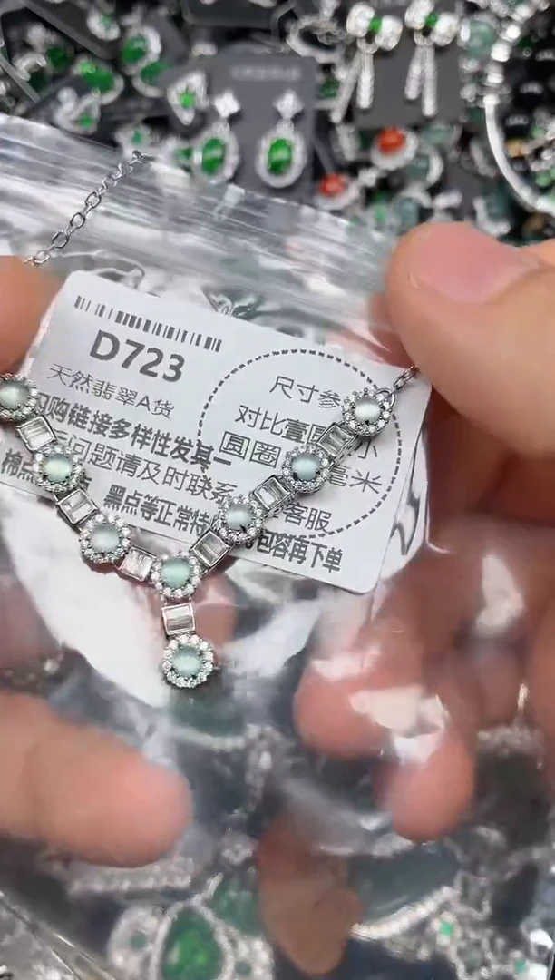 颈饰未镶嵌翡翠D723项链